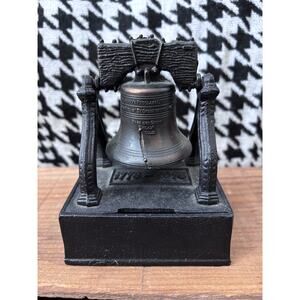 Miniature Cast Metal Replica of the Liberty Bell with Working Bell! 1776